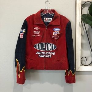 Women’s NASCAR DuPont Leather Suede Jacket